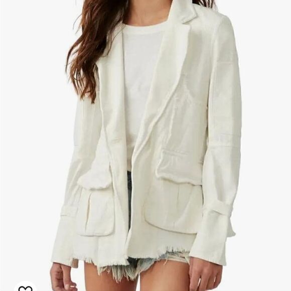 NWT Free People Harlow Blazer Size S $ 198.00 - Picture 3 of 5
